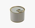 Canned Food Round Tin Metal Aluminium Can 04 3Dモデル