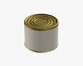 Canned Food Round Tin Metal Aluminium Can 04 3D модель
