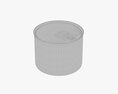 Canned Food Round Tin Metal Aluminium Can 04 3d model