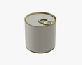 Canned Food Round Tin Metal Aluminium Can 05 Modelo 3d
