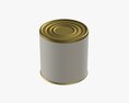 Canned Food Round Tin Metal Aluminium Can 05 3D модель