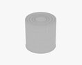 Canned Food Round Tin Metal Aluminium Can 05 3D 모델 