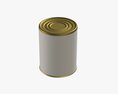 Canned Food Round Tin Metal Aluminium Can 06 3D модель