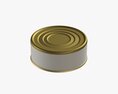 Canned Food Round Tin Metal Aluminium Can 07 3D 모델 