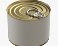Canned Food Round Tin Metal Aluminium Can 10 3d model