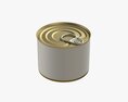 Canned Food Round Tin Metal Aluminium Can 10 Modello 3D