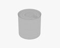 Canned Food Round Tin Metal Aluminium Can 11 3d model