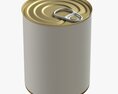 Canned Food Round Tin Metal Aluminium Can 12 3d model