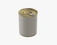 Canned Food Round Tin Metal Aluminium Can 12 Modèle 3d