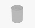 Canned Food Round Tin Metal Aluminium Can 12 3D 모델 