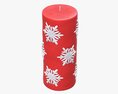 Christmas Candle Large 3d model