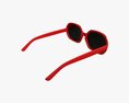 Sunglasses with Red Frames 3d model