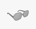 Sunglasses with Red Frames Modelo 3D
