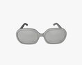 Sunglasses with Red Frames Modello 3D