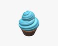 Cupcake Blue 3D 모델 