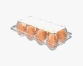 Egg Plastic Package 8 Eggs Modelo 3d