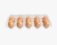 Egg Plastic Package 10 Eggs V1 3D 모델 