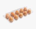 Egg Plastic Package 10 Eggs V2 Modelo 3d