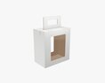 Empty Carrying Cardboard Corrugated Box With Handle 02 3D 모델 