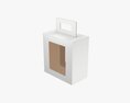 Empty Carrying Cardboard Corrugated Box With Handle 02 3D-Modell