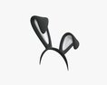 Headband Bunny Ears Bent 3D 모델 