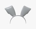 Headband Bunny Ears Bent Modelo 3d