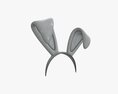 Headband Bunny Ears Bent Modelo 3D