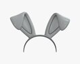 Headband Bunny Ears Bent 3D 모델 