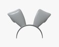Headband Bunny Ears Bent 3D模型