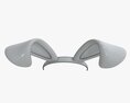 Headband Bunny Ears Bent Modello 3D