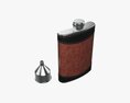 Flask Liquor Stainless Steel Leather Wrap 01 3D-Modell