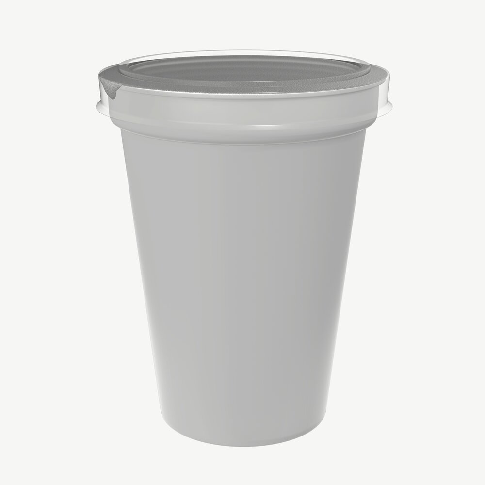Yogurt Medium Container With Cover 3D model