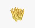 French Fries with Fast Food Paper Box 01 Modello 3D