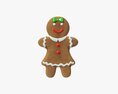 Gingerbread Cookie Girl Modèle 3d