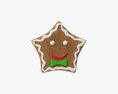 Gingerbread Cookie Smiley Modèle 3d