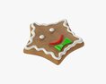 Gingerbread Cookie Smiley 3D-Modell