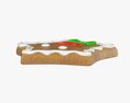 Gingerbread Cookie Smiley 3D 모델 