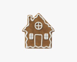Gingerbread Cookie Home Modello 3D