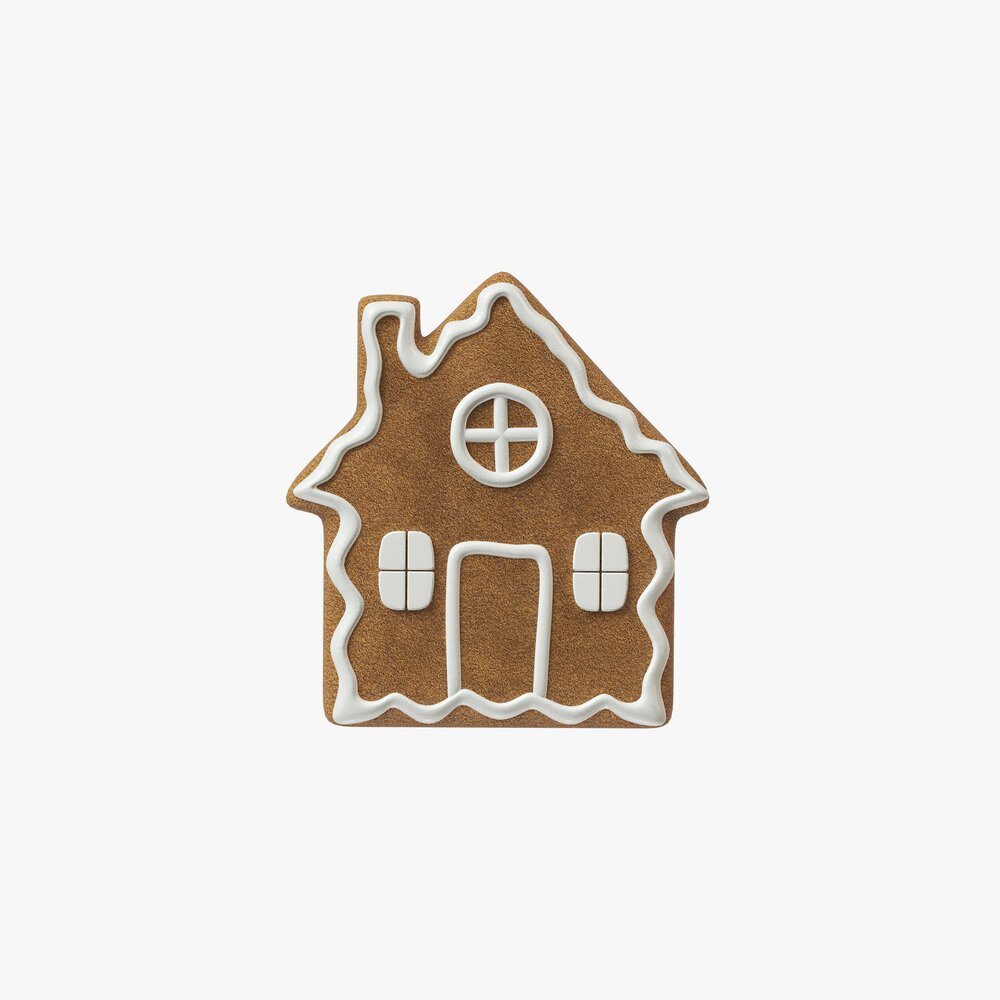 Gingerbread Cookie Home 3D 모델 