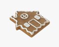 Gingerbread Cookie Home Modello 3D