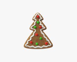 Gingerbread Cookie Christmas tree Modello 3D