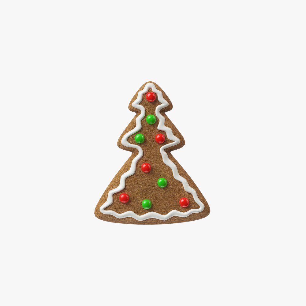 Gingerbread Cookie Christmas tree 3D модель
