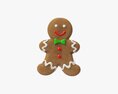 Gingerbread Cookie Man 3D 모델 