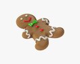 Gingerbread Cookie Man 3d model