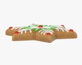Gingerbread Cookie Snow Star Modèle 3d