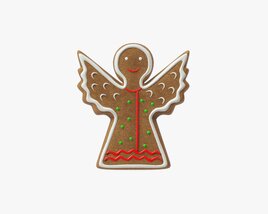 Gingerbread Cookie Angel Modello 3D