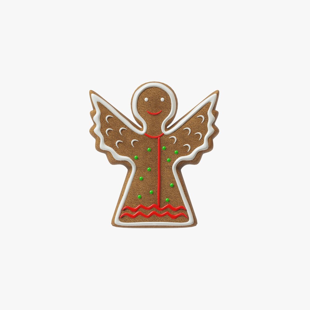Gingerbread Cookie Angel 3D-Modell