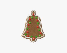 Gingerbread Cookie Bell 3D model