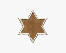 Gingerbread Cookie Star 3D-Modell