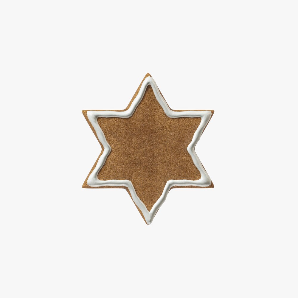 Gingerbread Cookie Star 3D-Modell